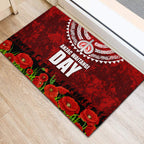 New Zealand ANZAC Waitangi Day Rubber Doormat Hei Tiki and Soldier