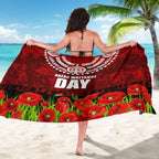 New Zealand ANZAC Waitangi Day Sarong Hei Tiki and Soldier