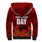 New Zealand ANZAC Waitangi Day Sherpa Hoodie Hei Tiki and Soldier