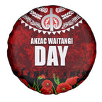 New Zealand ANZAC Waitangi Day Spare Tire Cover Hei Tiki and Soldier