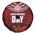 New Zealand ANZAC Waitangi Day Spare Tire Cover Hei Tiki and Soldier