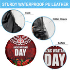 New Zealand ANZAC Waitangi Day Spare Tire Cover Hei Tiki and Soldier