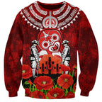 New Zealand ANZAC Waitangi Day Sweatshirt Hei Tiki and Soldier