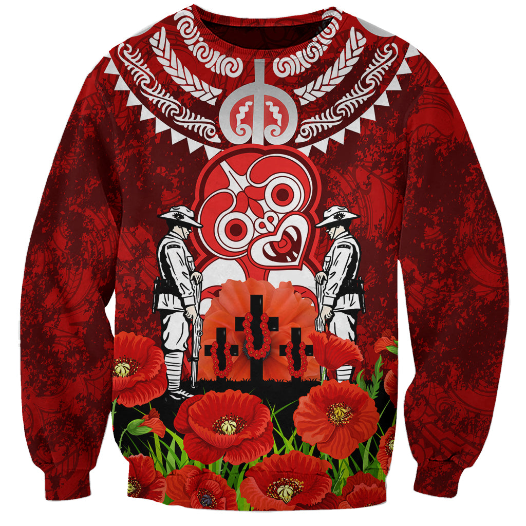 New Zealand ANZAC Waitangi Day Sweatshirt Hei Tiki and Soldier