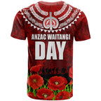 New Zealand ANZAC Waitangi Day T Shirt Hei Tiki and Soldier