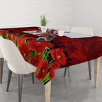 New Zealand ANZAC Waitangi Day Tablecloth Hei Tiki and Soldier