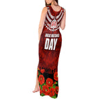 New Zealand ANZAC Waitangi Day Tank Maxi Dress Hei Tiki and Soldier