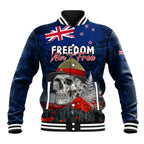 New Zealand ANZAC Day Baseball Jacket Freedom Ain't Free