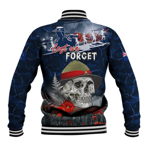 New Zealand ANZAC Day Baseball Jacket Freedom Ain't Free