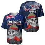 New Zealand ANZAC Day Baseball Jersey Freedom Ain't Free
