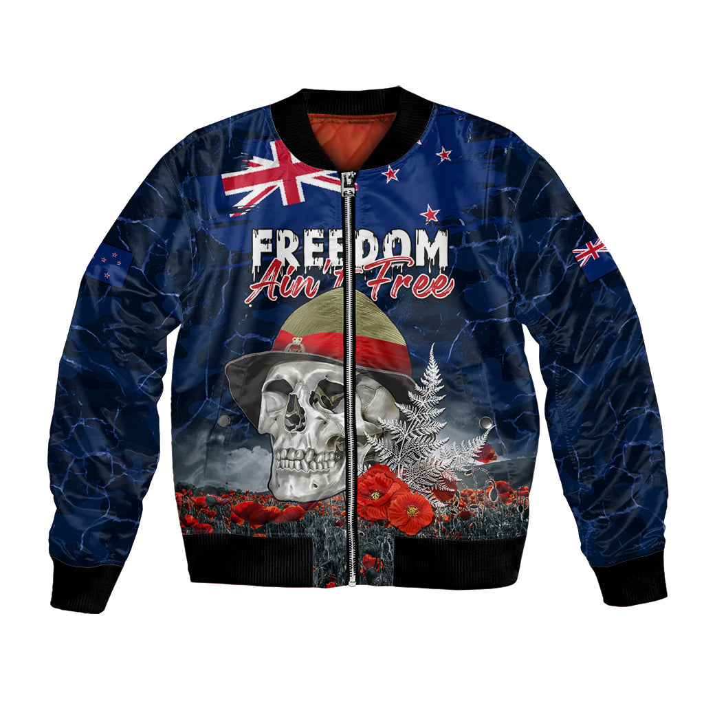 New Zealand ANZAC Day Bomber Jacket Freedom Ain't Free