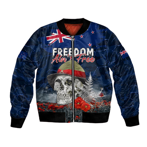 New Zealand ANZAC Day Bomber Jacket Freedom Ain't Free