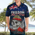 New Zealand ANZAC Day Hawaiian Shirt Freedom Ain't Free