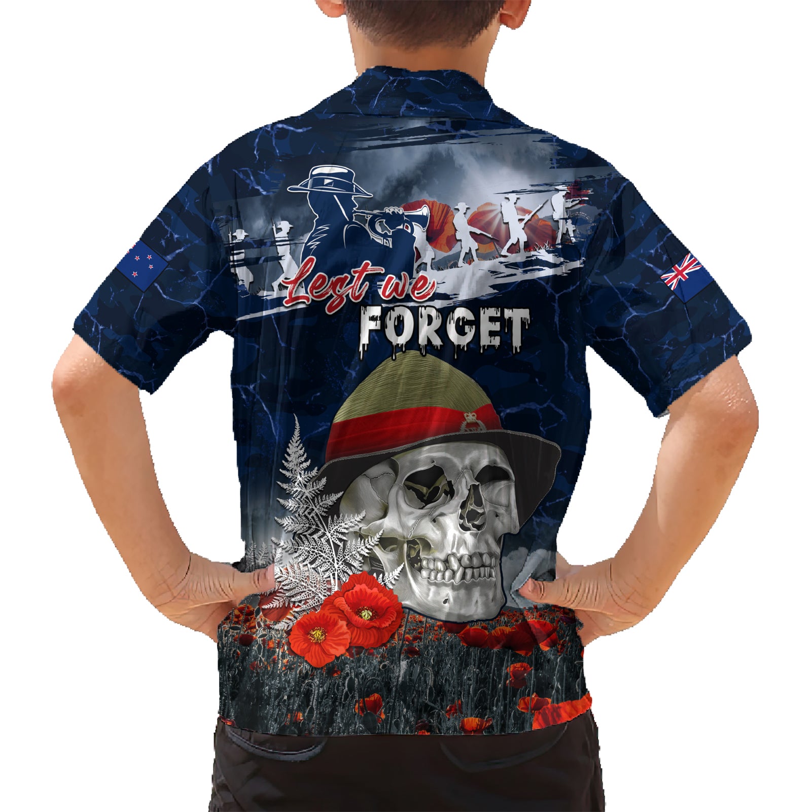 New Zealand ANZAC Day Hawaiian Shirt Freedom Ain't Free