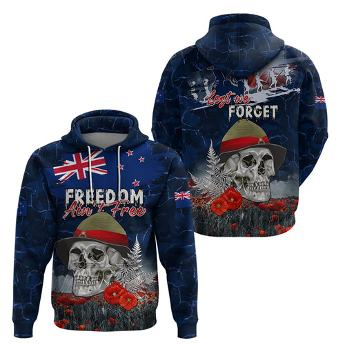 New Zealand ANZAC Day Hoodie Freedom Ain't Free