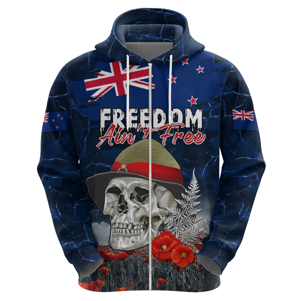 New Zealand ANZAC Day Hoodie Freedom Ain't Free