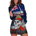 New Zealand ANZAC Day Hoodie Dress Freedom Ain't Free