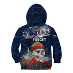 New Zealand ANZAC Day Kid Hoodie Freedom Ain't Free
