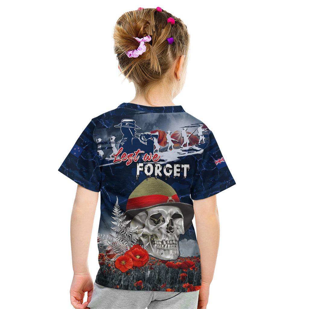 New Zealand ANZAC Day Kid T Shirt Freedom Ain't Free