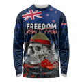 New Zealand ANZAC Day Long Sleeve Shirt Freedom Ain't Free