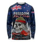 New Zealand ANZAC Day Long Sleeve Shirt Freedom Ain't Free
