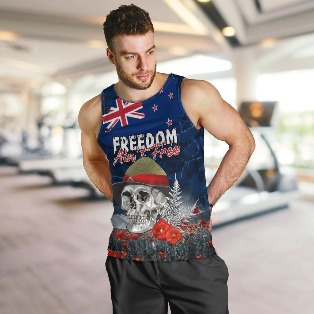 New Zealand ANZAC Day Men Tank Top Freedom Ain't Free