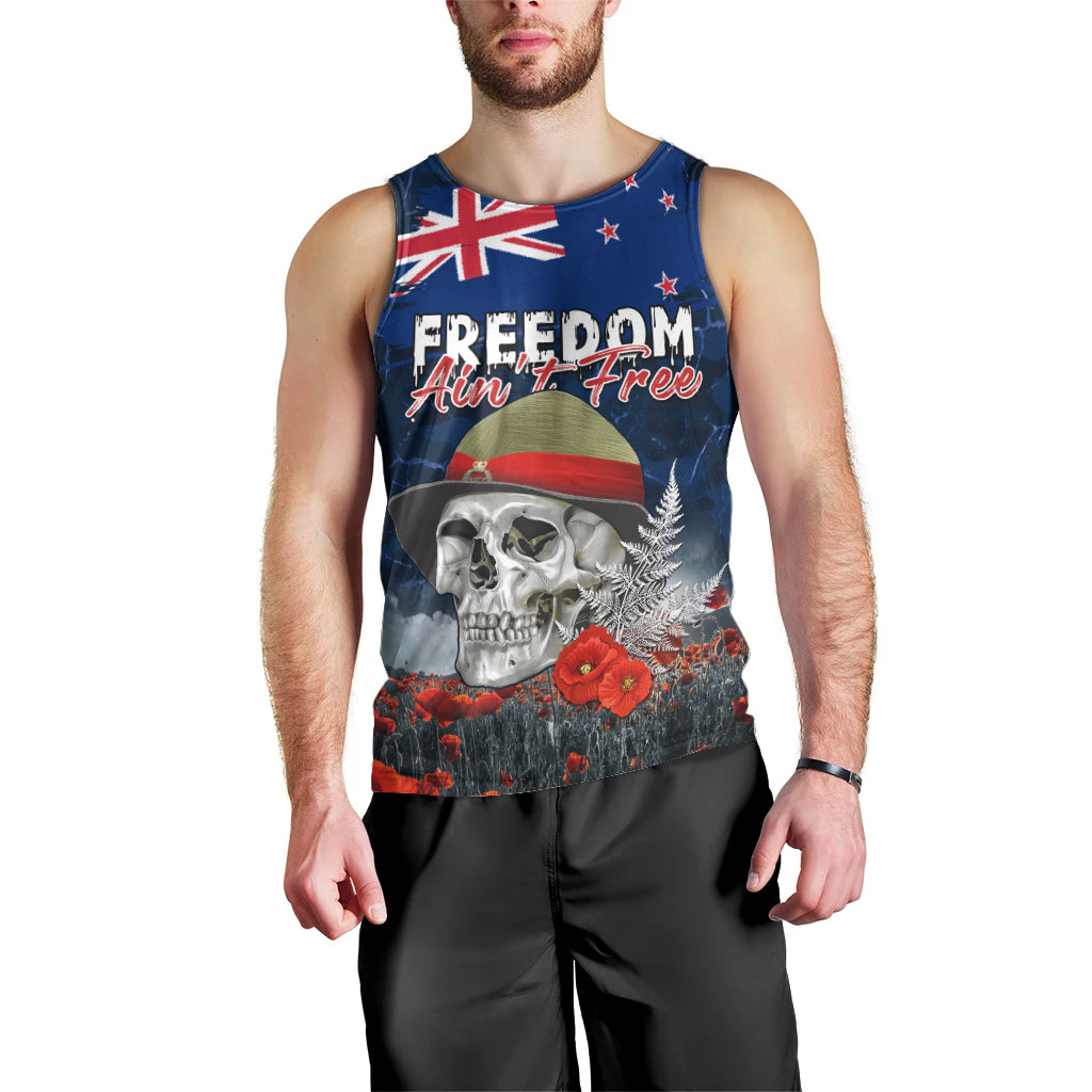 New Zealand ANZAC Day Men Tank Top Freedom Ain't Free