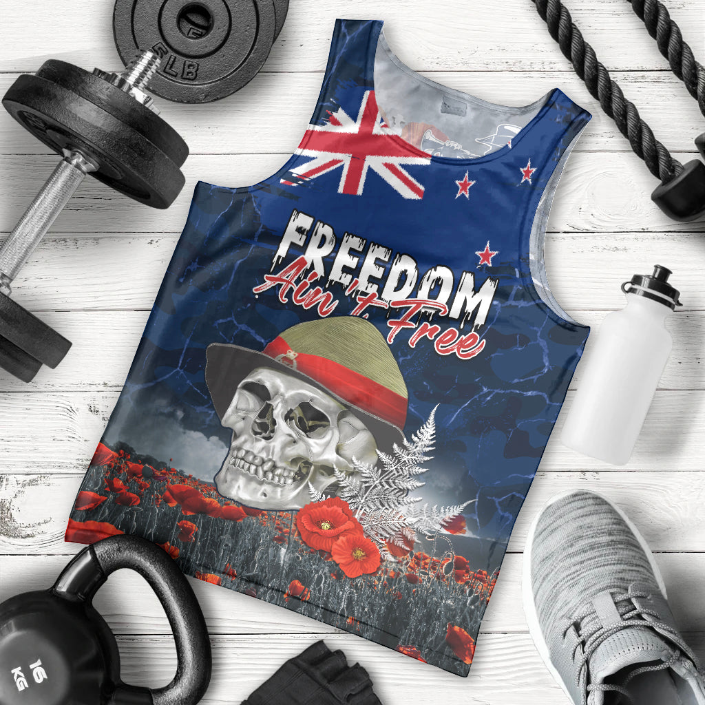 New Zealand ANZAC Day Men Tank Top Freedom Ain't Free