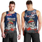 New Zealand ANZAC Day Men Tank Top Freedom Ain't Free