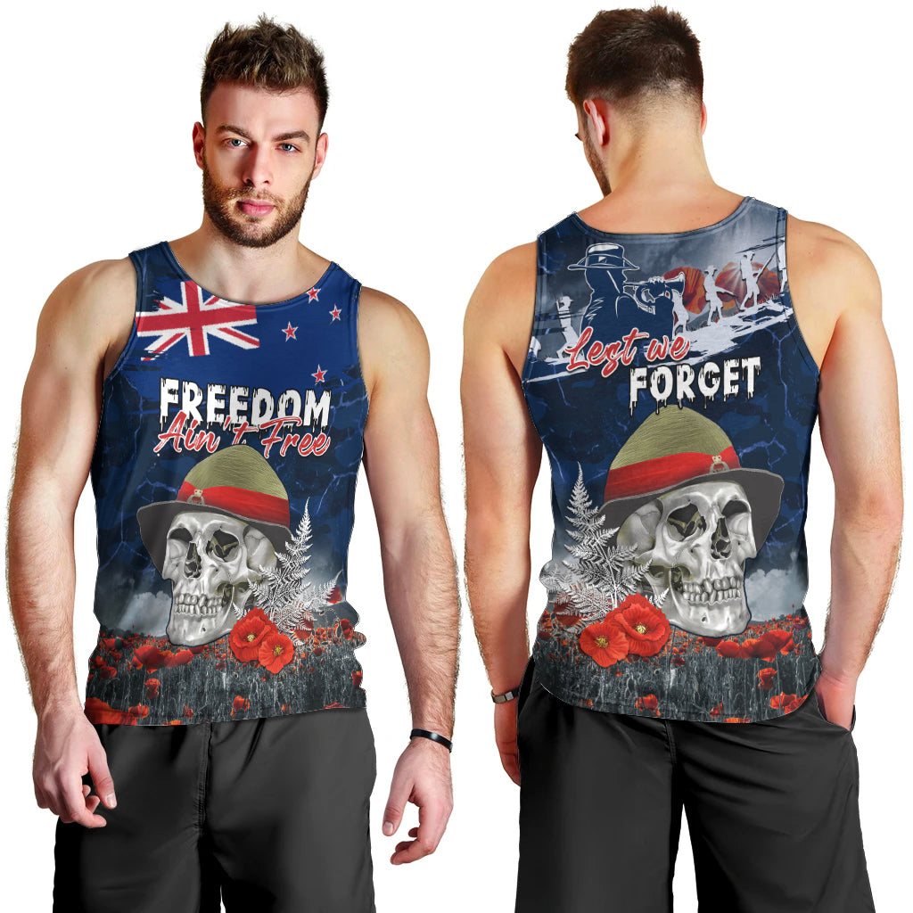 New Zealand ANZAC Day Men Tank Top Freedom Ain't Free