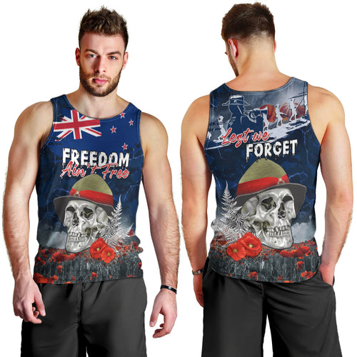 New Zealand ANZAC Day Men Tank Top Freedom Ain't Free