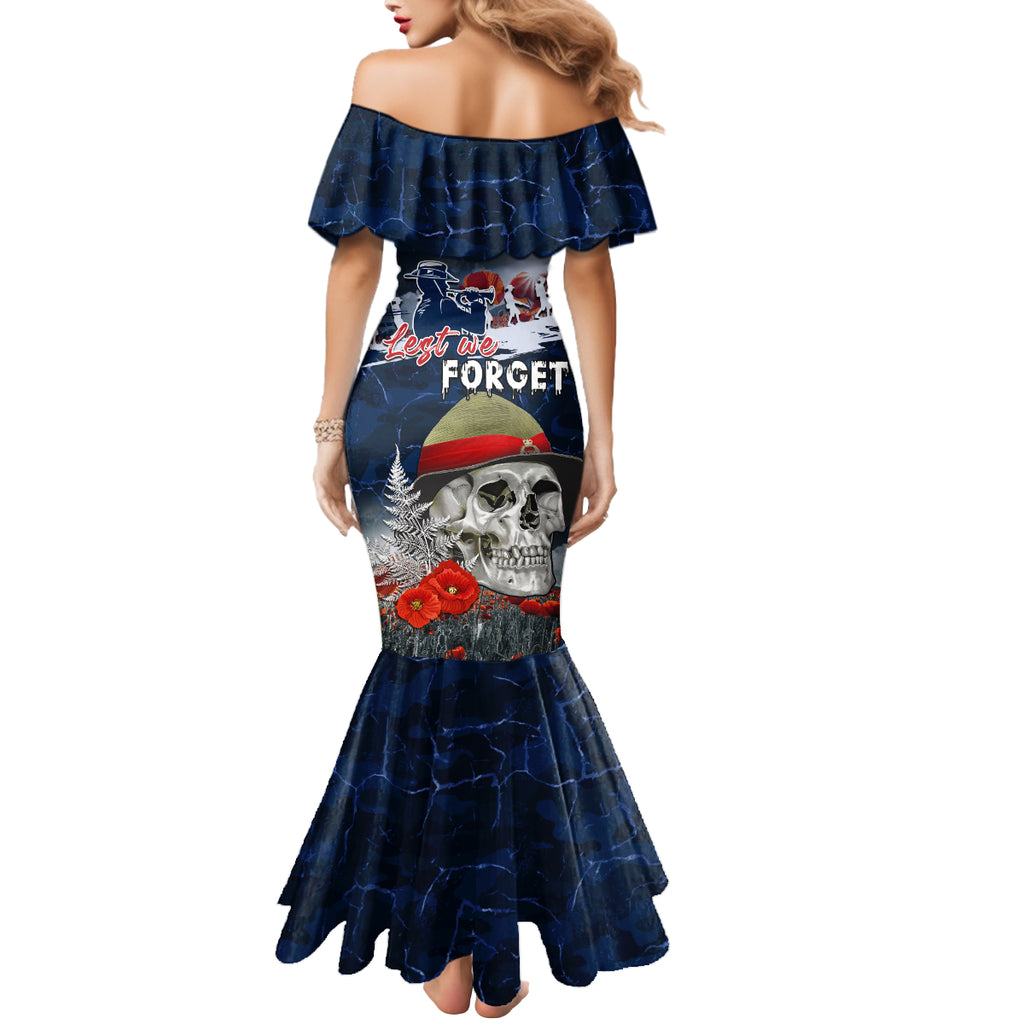 New Zealand ANZAC Day Mermaid Dress Freedom Ain't Free