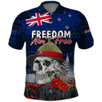 New Zealand ANZAC Day Polo Shirt Freedom Ain't Free