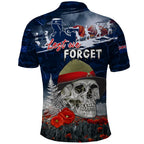 New Zealand ANZAC Day Polo Shirt Freedom Ain't Free
