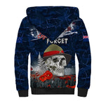 New Zealand ANZAC Day Sherpa Hoodie Freedom Ain't Free