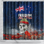New Zealand ANZAC Day Shower Curtain Freedom Ain't Free