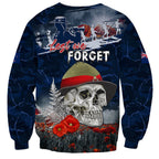 New Zealand ANZAC Day Sweatshirt Freedom Ain't Free
