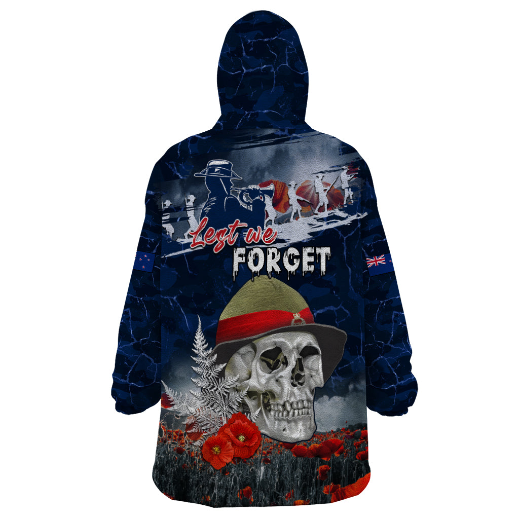 New Zealand ANZAC Day Wearable Blanket Hoodie Freedom Ain't Free
