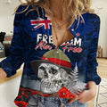 New Zealand ANZAC Day Women Casual Shirt Freedom Ain't Free