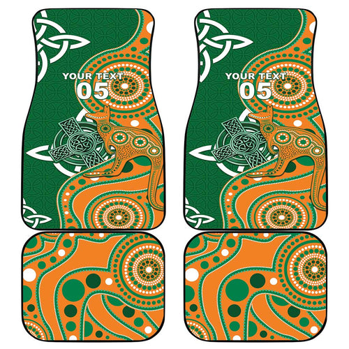 Australia And Ireland Rugby Car Mats Walllabies And Shamrock Together