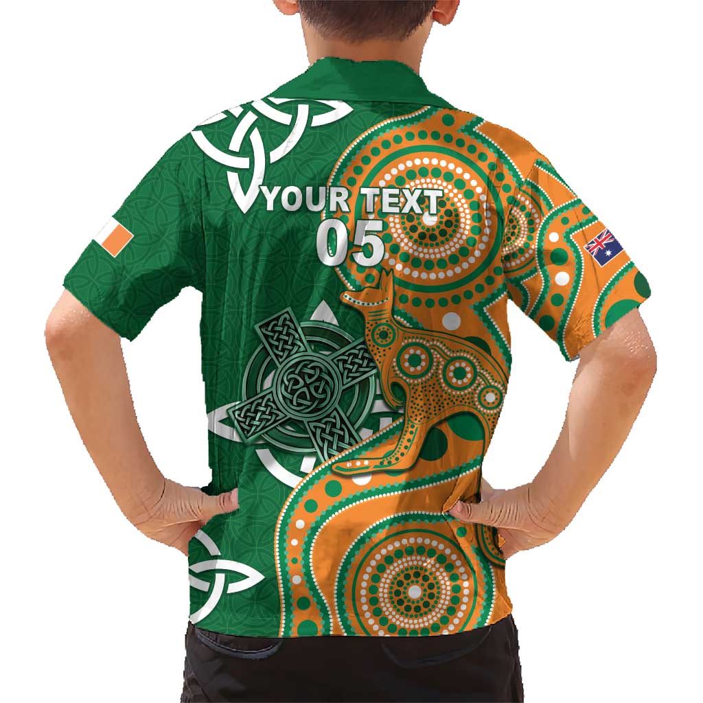 Australia And Ireland Rugby Custom Hawaiian Shirt Walllabies And Shamrock Together