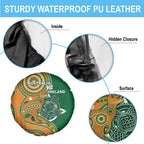 Australia And Ireland Rugby Spare Tire Cover Walllabies And Shamrock Together