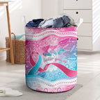 Australia Hereditary Cancer Awareness Laundry Basket Never Give Up