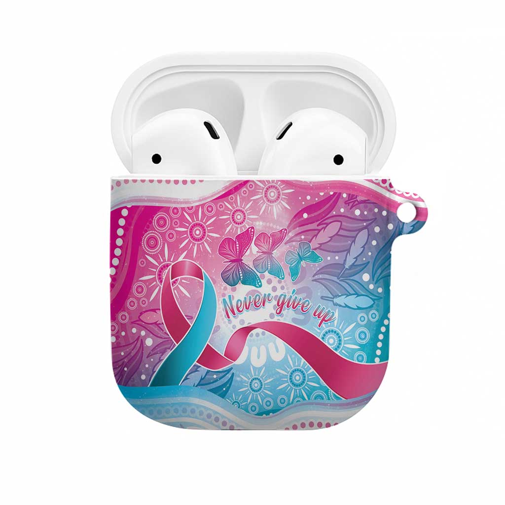 Australia Hereditary Cancer Awareness AirPods Case Never Give Up
