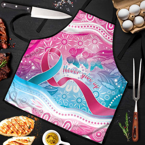 Australia Hereditary Cancer Awareness Apron Never Give Up