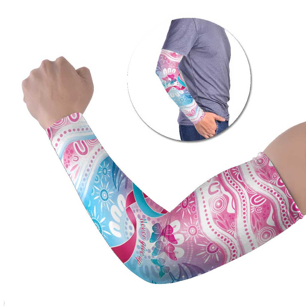 Australia Hereditary Cancer Awareness Arm Sleeves Never Give Up