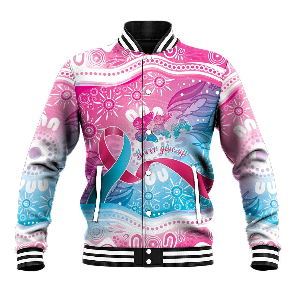 Australia Hereditary Cancer Awareness Baseball Jacket Never Give Up