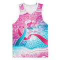Australia Hereditary Cancer Awareness Basketball Jersey Never Give Up