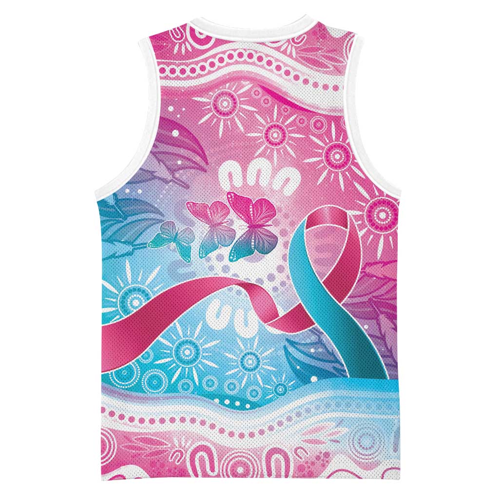 Australia Hereditary Cancer Awareness Basketball Jersey Never Give Up