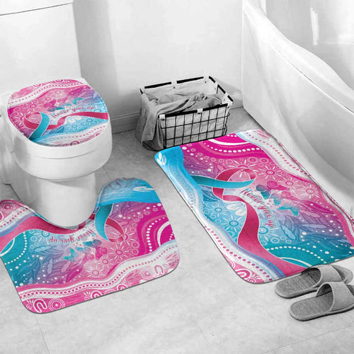 Australia Hereditary Cancer Awareness Bathroom Set Never Give Up